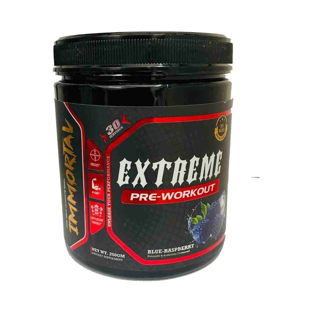 immortal Pre-Workout 30servings Pre Workout  (250 g, Blueberry)