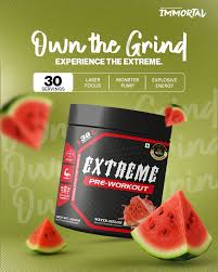 immortal Pre-Workout 30servings Pre Workout  250g Watermelon