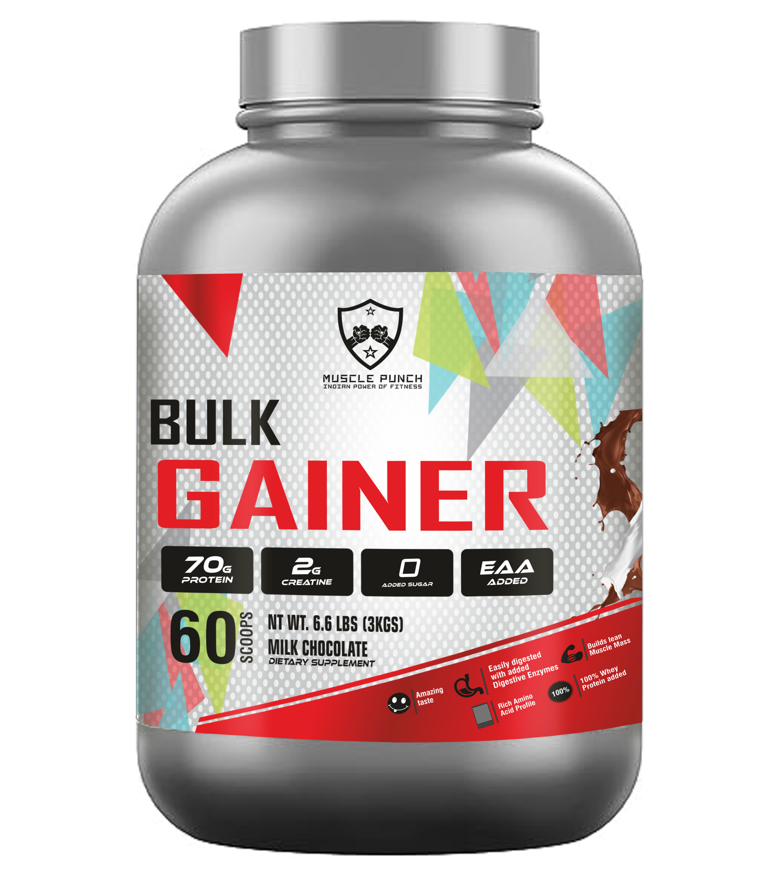 Muscle Punch Bulk Gainer Chocolate 3kg